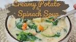 Creamy Potato & Spinach Soup | Low Calorie | Instant Pot ...