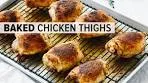 CRISPY BAKED CHICKEN THIGHS | gluten-free, paleo, keto ...