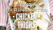 Crispy Herb-Roasted Chicken Thighs