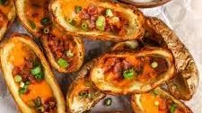 Crispy Oven Baked Potato Skins