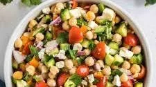 Cucumber Chickpea Salad