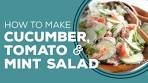 Cucumber Tomato and Mint Salad by Paula Deen - Blast from ...