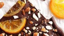 Dark Chocolate Bark with Candied Oranges