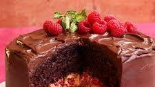 Dark Chocolate Raspberry Cake