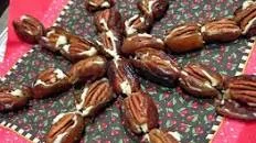 Dates Stuffed with Cream Cheese and Pecans