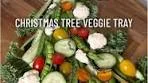 Delicious Christmas Tree Veggie Tray with Dip