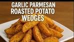 Delicious Garlic Parmesan Roasted Potato Wedges