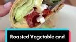 Delicious Roasted Vegetable Hummus Wrap Recipe