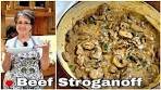 Easiest Creamy Beef Stroganoff // With Mashed potatoes or ...