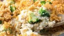 Easy Broccoli Rice Casserole with Turkey