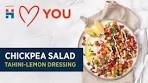 Easy Chickpea Salad with Tahini-Lemon Dressing Tutorial