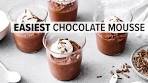 EASY CHOCOLATE MOUSSE (No Eggs, No Baking!)