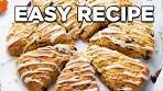 Easy Cranberry Orange Scones Recipe with Simple Orange ...