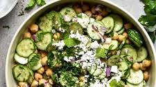 Easy Cucumber and Chickpea Salad
