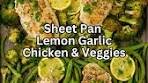 Easy dinner alert!! This Sheet Pan Lemon Garlic Chicken ...