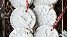 Easy Homemade Salt Dough Christmas Ornaments with Cookie Stamps