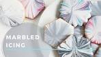 Easy Marbled Royal Icing Tutorial (Dipped Cookies)