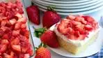 Easy Strawberry Shortcake Cake #summerdessert