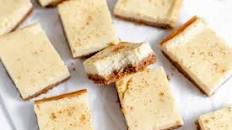 Eggnog Cheesecake Squares