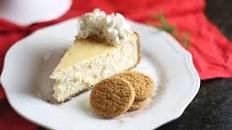 Eggnog Cheesecake with Gingersnap Crust
