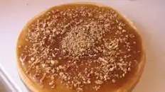 Eggnog Cheesecake With Pecan Caramel Sauce