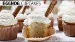 Eggnog Cupcakes with Eggnog Buttercream