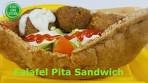 Falafel pita sandwich | Falafel Pita Pockets with Tzatziki Sauce