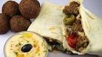 Falafel Wrap Recipe,Homemade Tortilla,Tahini,Hummus ...