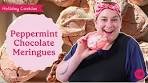 Festive Peppermint Chocolate Meringue Cookies | Happy ...