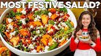 Festive Persimmon Salad with Maple Vinaigrette Dressing