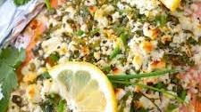Feta and Herb Crusted Salmon