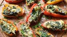 Feta & Spinach Stuffed Mini Peppers