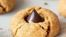 Flourless Pumpkin Spice Peanut Butter Blossom Cookies