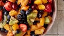 Fruit Salad with Honey Lime Dressing