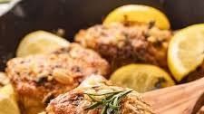 Garlic and Herb Chicken Thigh Skillet