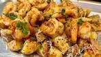 Garlic Butter Shrimp With Garlic Parmesan Roasted Potatoes