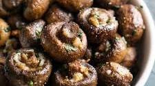 Garlicky Oven Roasted Mushrooms