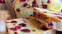 Glazed Cranberry Lemon Loaf