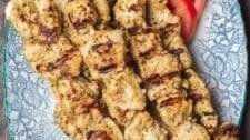 Greek Chicken Souvlaki Recipe with Tzatziki