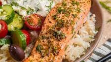 Greek Salmon Rice Bowls