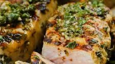 Grilled Chimichurri Pork Chops