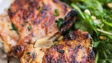 Grilled Italian Marinated Chicken Thighs