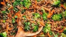 Ground Beef Quinoa Skillet With Vegetables