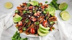 Healthy Loaded Sweet Potato Fries