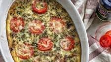 Healthy Tomato Pesto Egg Bake