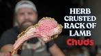 Herb Crusted Smoked Rack Of Lamb | Chuds BBQ