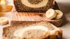 Home-Baked Banana Bread with Cream Cheese Filling