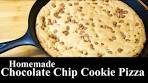 Homemade Chocolate Chip Cookie Pizza | SKILLET COOKIE ...