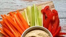Homemade Hummus with Veggie Sticks