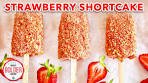 Homemade Strawberry Shortcake Ice Cream Bars